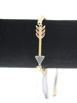Arrow Thread And Beads Adjustable Bracelet BRS 1860