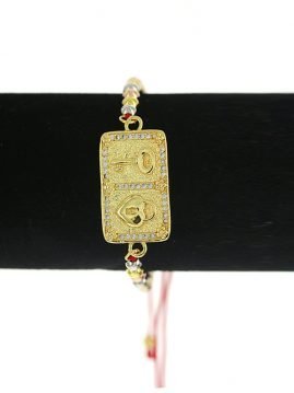 Heart Thread And Beads Adjustable Bracelet BRS 1873